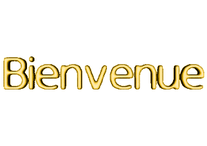 Gif animé bienvenue jaune